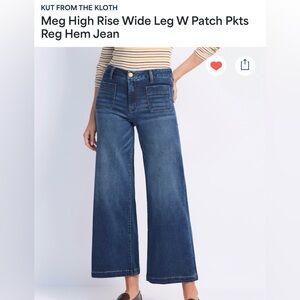 Kut from the Kloth Dark Blue Flare Jeans